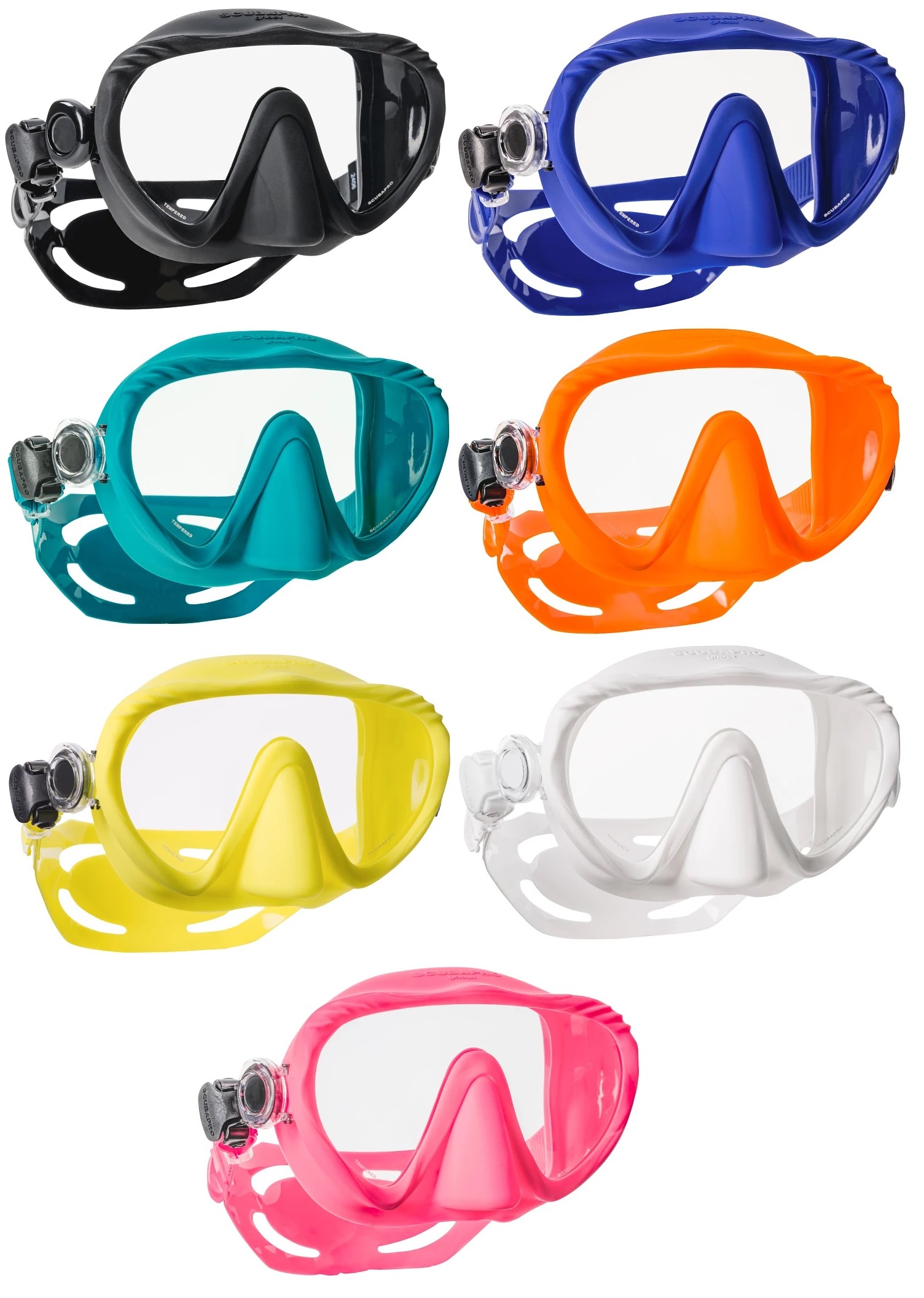 Scubapro GHOST Rahmenlose Tauchmaske Einglastauchmaske Scubapro GHOST Rahmenlose Tauchmaske Einglastauchmaske