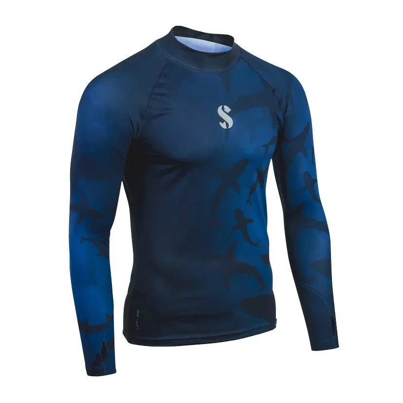 Scubapro T-FLEX SHARK RASH GUARD Langsam Herren UPF 50 UV-Shirt Collection 2026