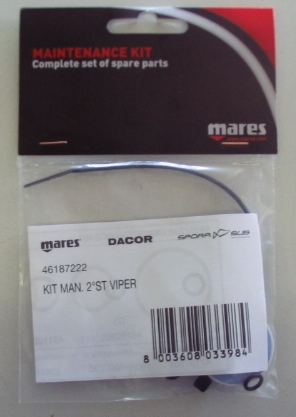 mareskit2stufe Mares 2. Stufe Service Kit Travel Kit für Atemregler
