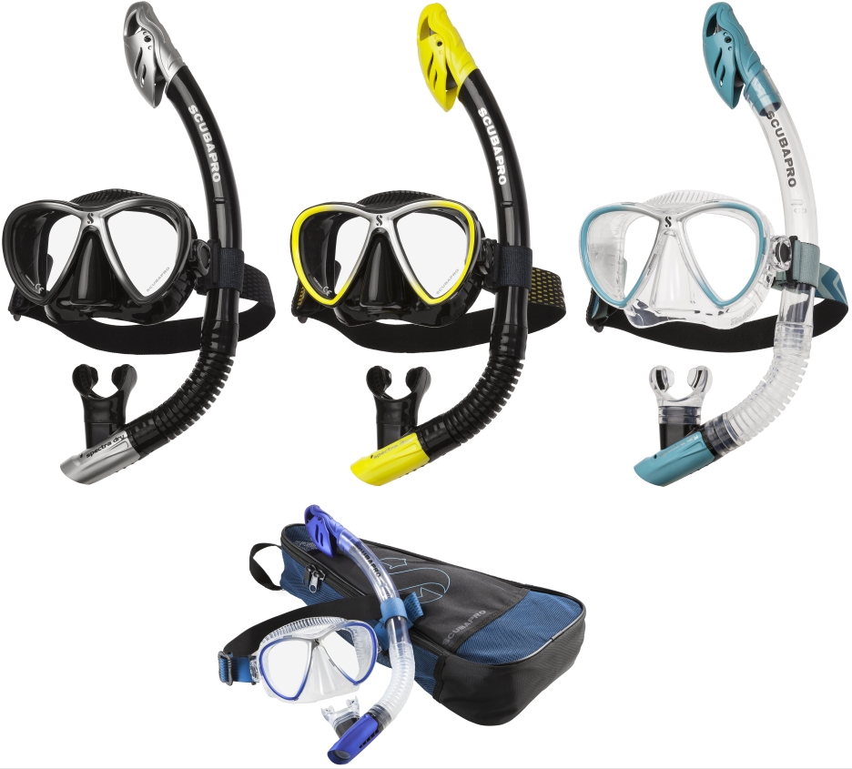 Scubapro SYNERGY TWIN COMBO SET mit SPECTRA DRY Schnorchel Schnorchelset