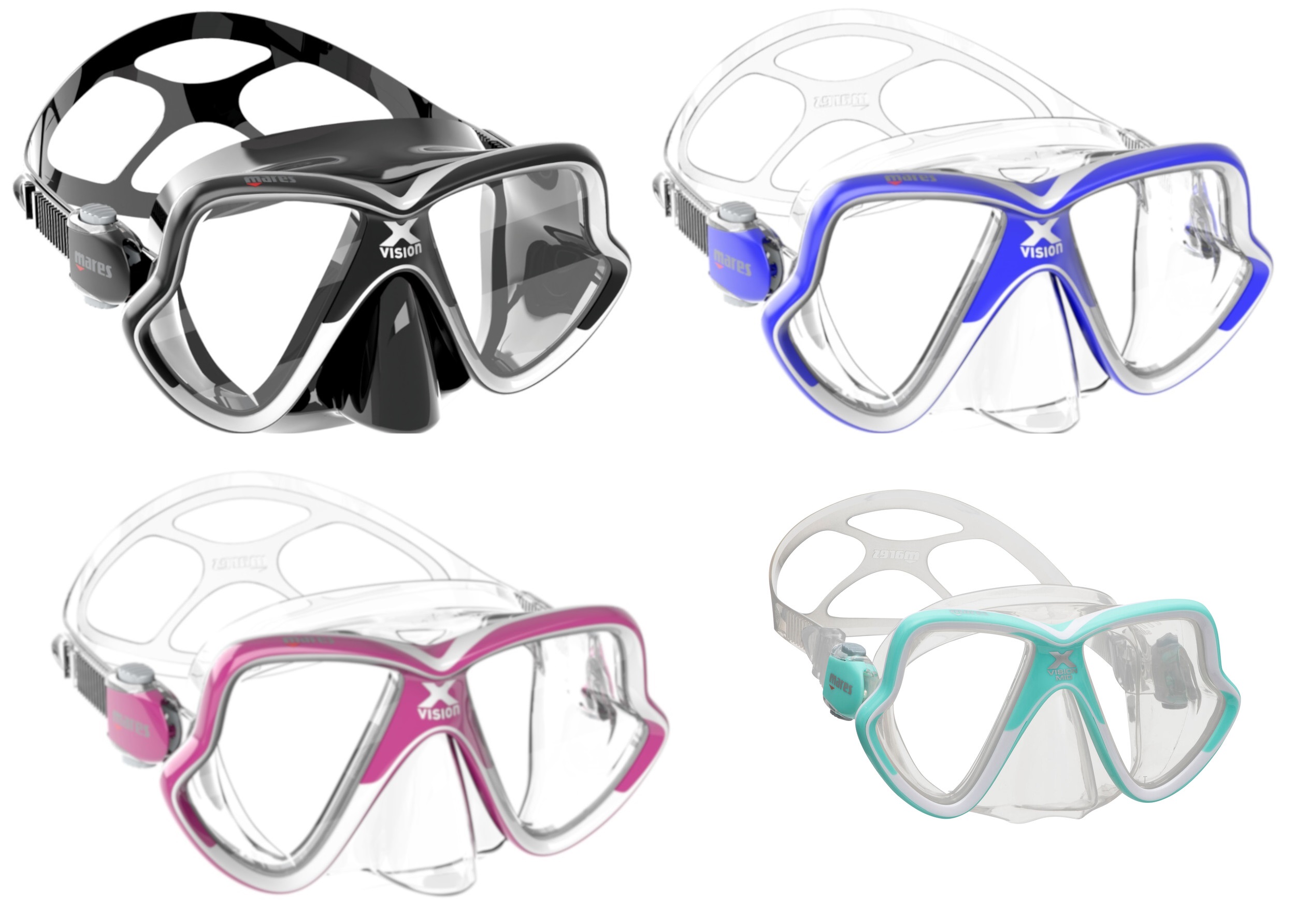 Mares X-VISION MID 2.0 Tauchmaske Taucherbrille