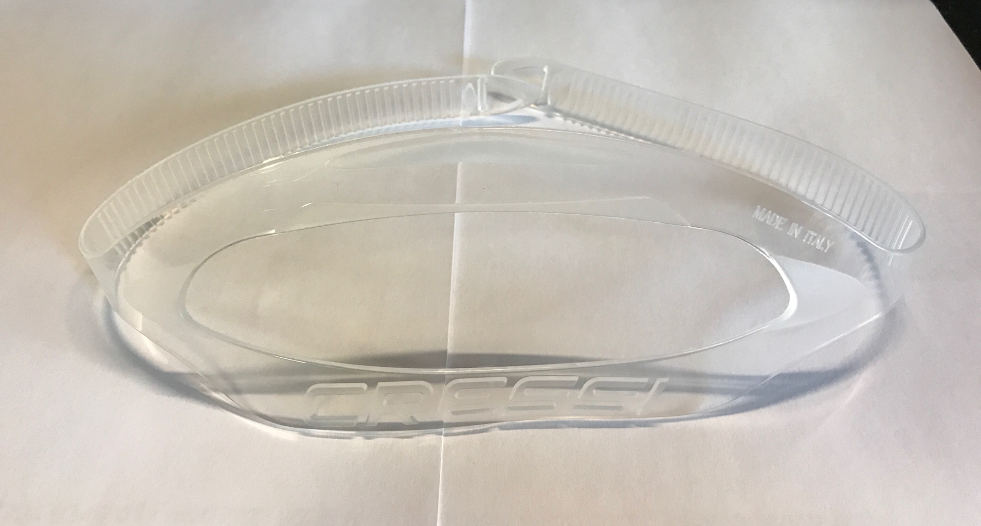 DZ215005_Clear CRESSI Silikon Ersatzband für FOCUS / BIG EYES CRESSI Tauchmasken 18 mm