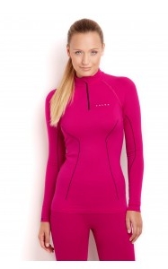 zipshirtdamenberry33060_8390 FALKE Comfort Fit Longsleeve Shirt ZIP Damen Skiunterwäsche