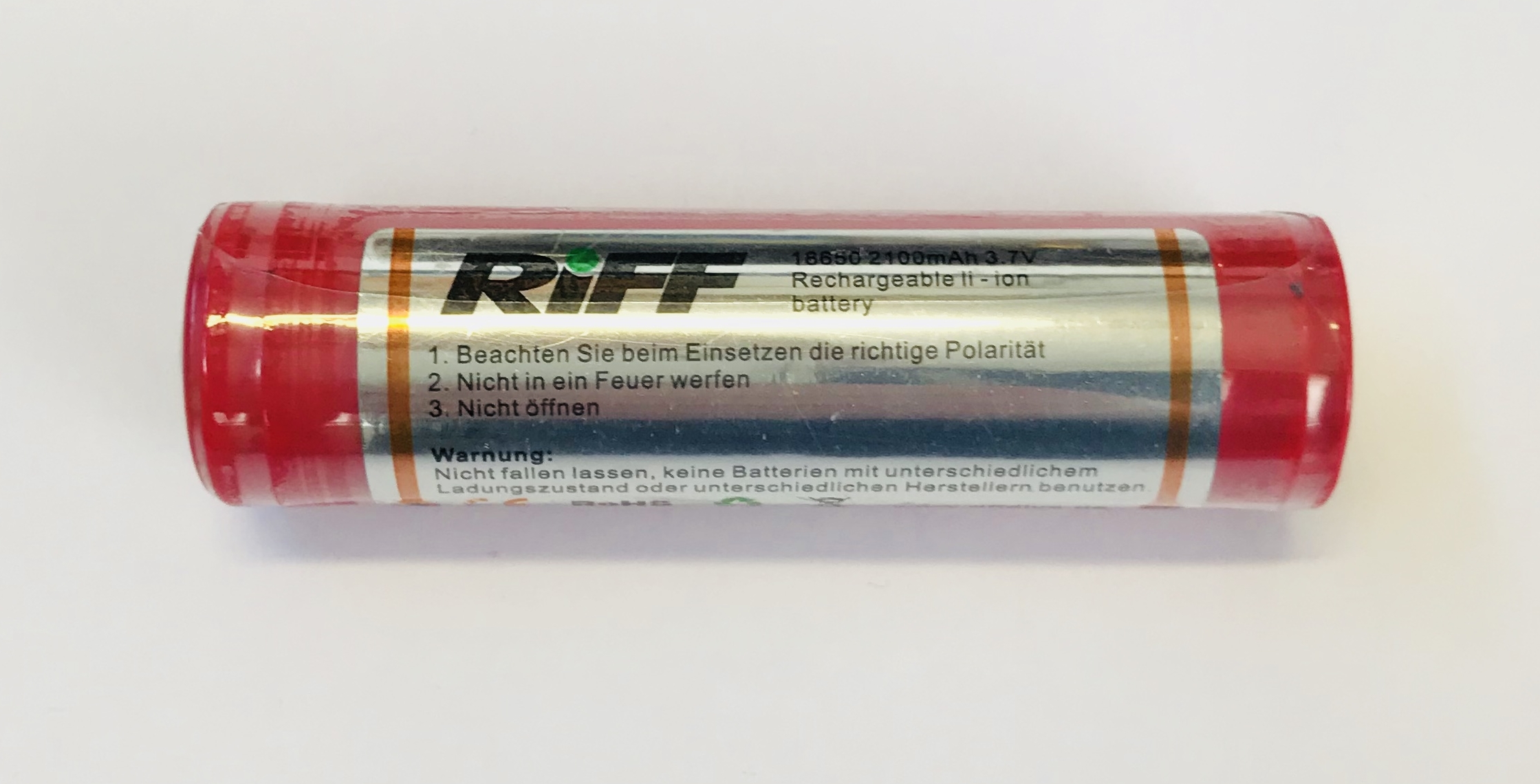 akkumlv3 RIFF Ersatzakku für MLV 3 Tauchlampe