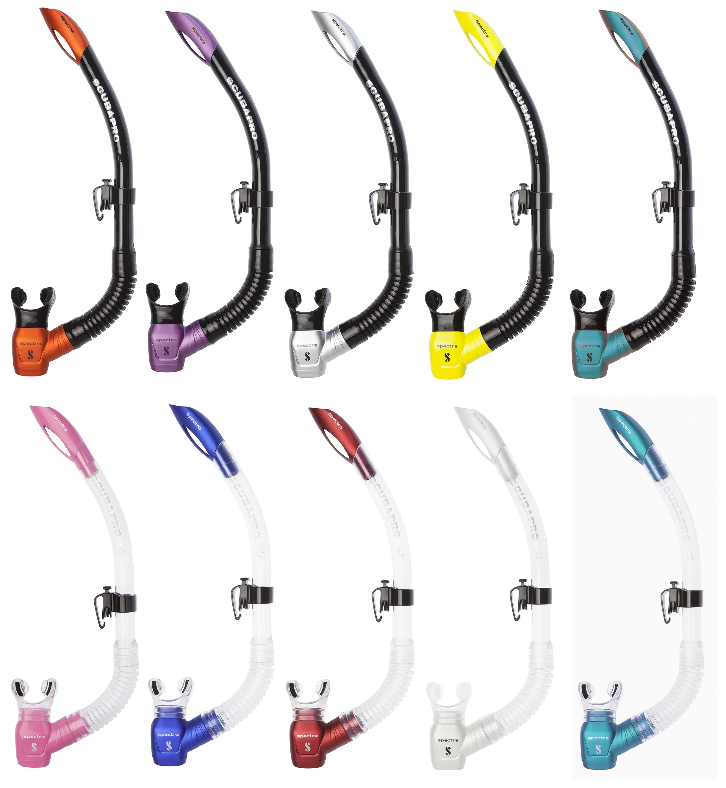SPECTRA_blkbro_26_706_830_4_set2 Scubapro SPECTRA Schnorchel mit Ventil