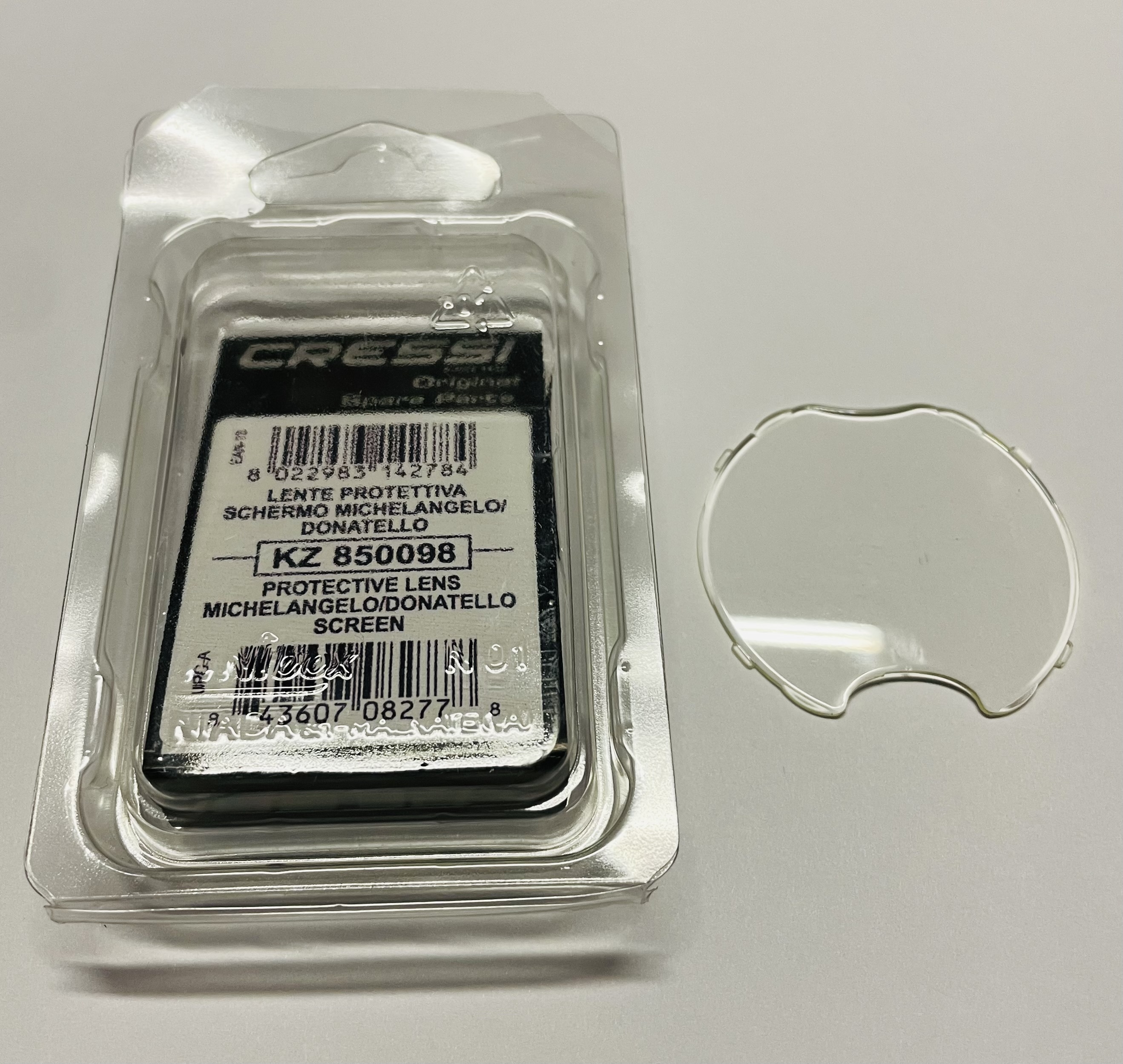 donatello_Displayschutz CRESSI Displayschutz für Donatello und Michelangelo Tauchcomputer