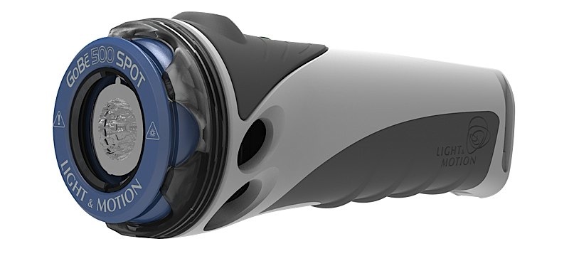 Gobe500_Spot_white_grey Light & Motion GoBe S 500 SPOT Tauchlampe