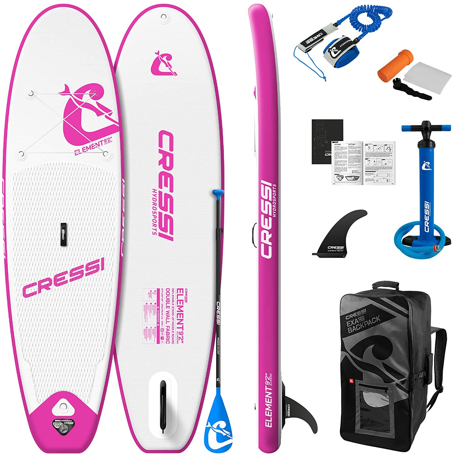 CRESSI ELEMENT ALL ROUND iSUP SET 9'2" SUP Stand Up Paddling Board