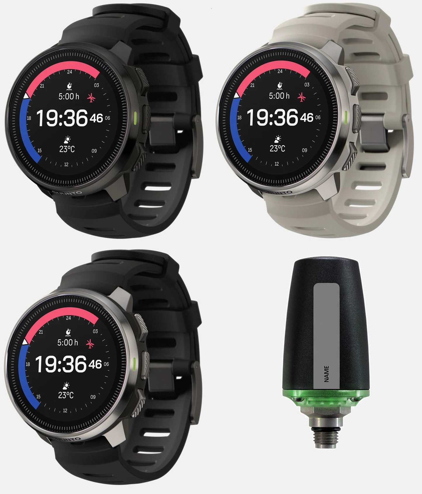 Suunto OCEAN Tauchcomputer und Sportuhr mit Sender TANK POD