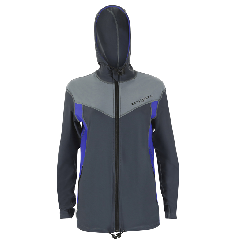 50425_Toprashguard_Women_Jacket-with-hood01_klein Aqualung Rash Guard Jacket Damen UV Shirt