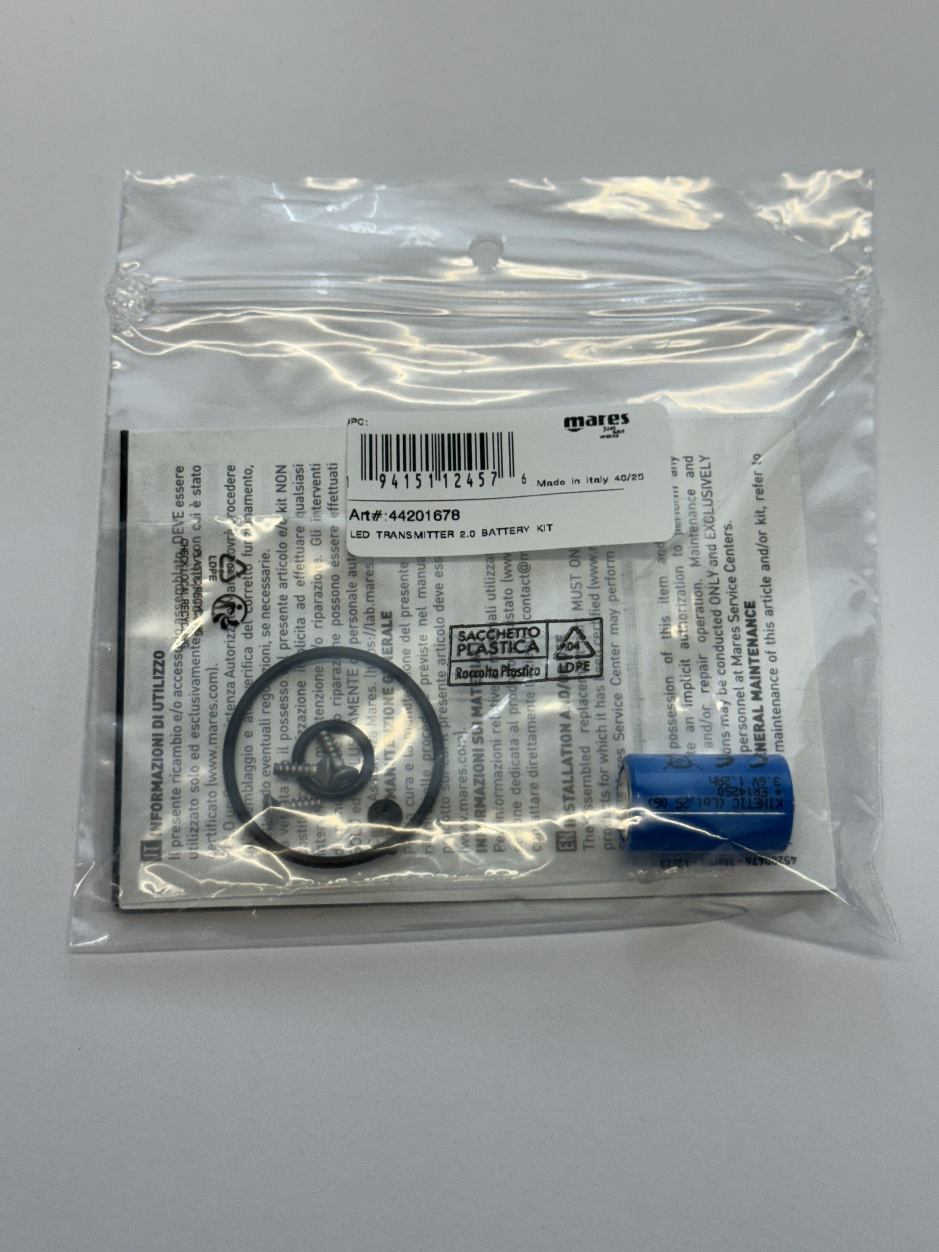 Mares Batteriewechselsatz für LED Transmitter 2.0 TANK MODUL  Mares Batteriewechselsatz für LED Transmitter 2.0 TANK MODUL