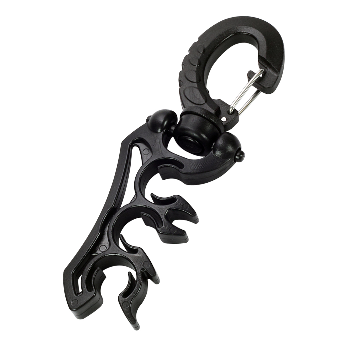 HH-09334x334 AQUATEC Schlauchhalter drehbar mit Karabinerhaken