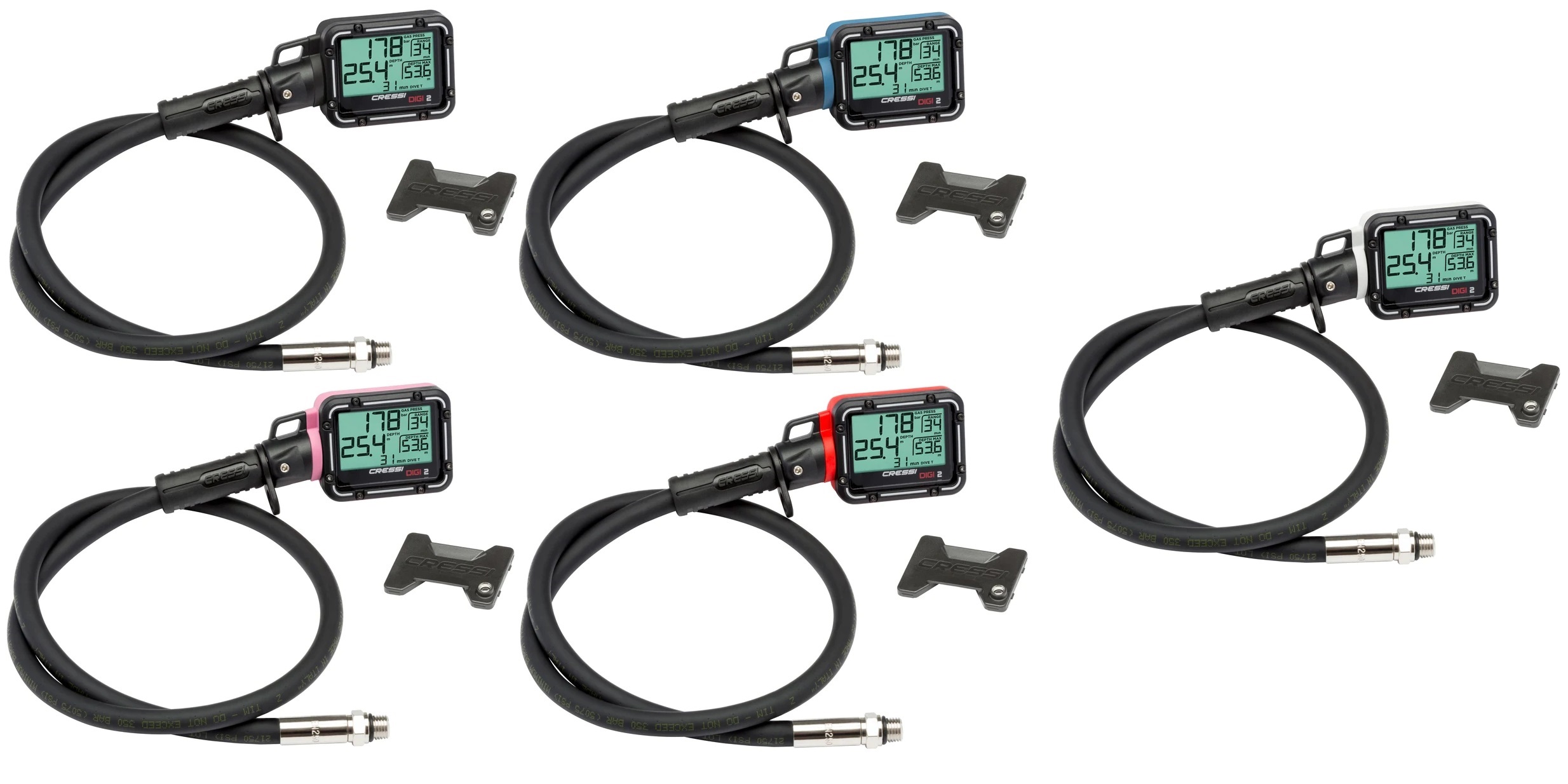 CRESSI DIGI 2 Digitale Konsole mit Tiefenmesser Finimeter CRESSI DIGI 2 Digitale Konsole mit Tiefenmesser Finimeter