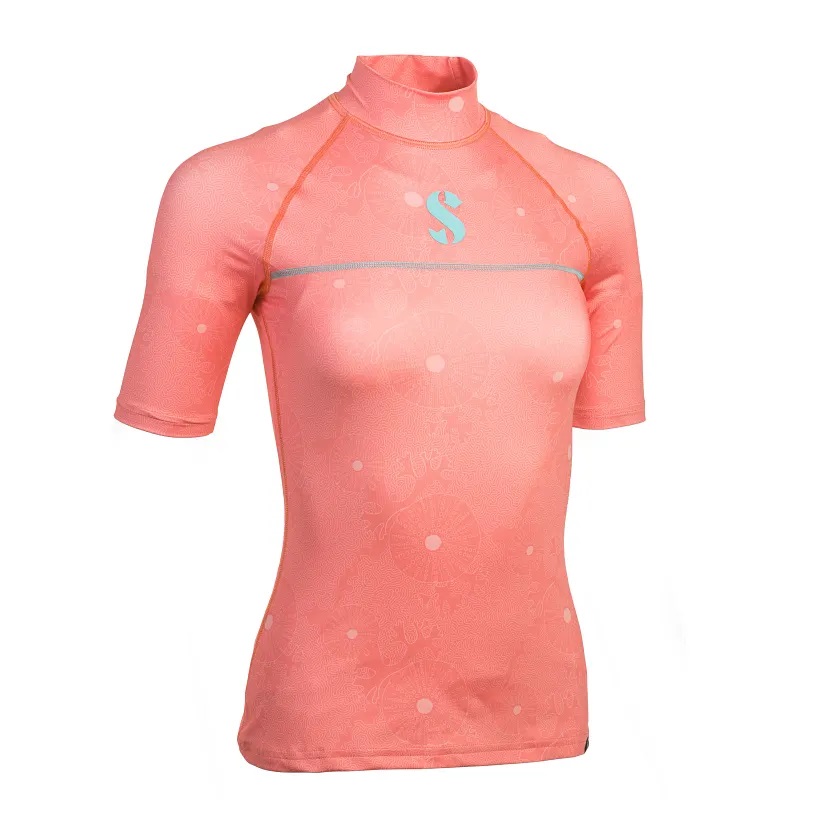 Scubapro T-FLEX CORAL RASH GUARD Kurzarm Damen UPF 50 UV-Shirt Collection 2026