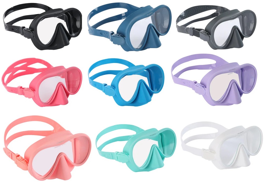 Atlantis PANAMA Rahmenlose Einglas Tauchmaske Taucherbrille