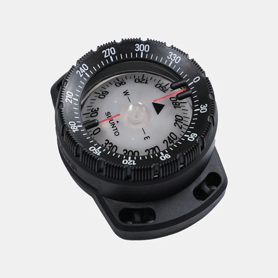 Suunto SK-8 BLACK Bungee Tauchkompass mit Befestigungsbändern NH