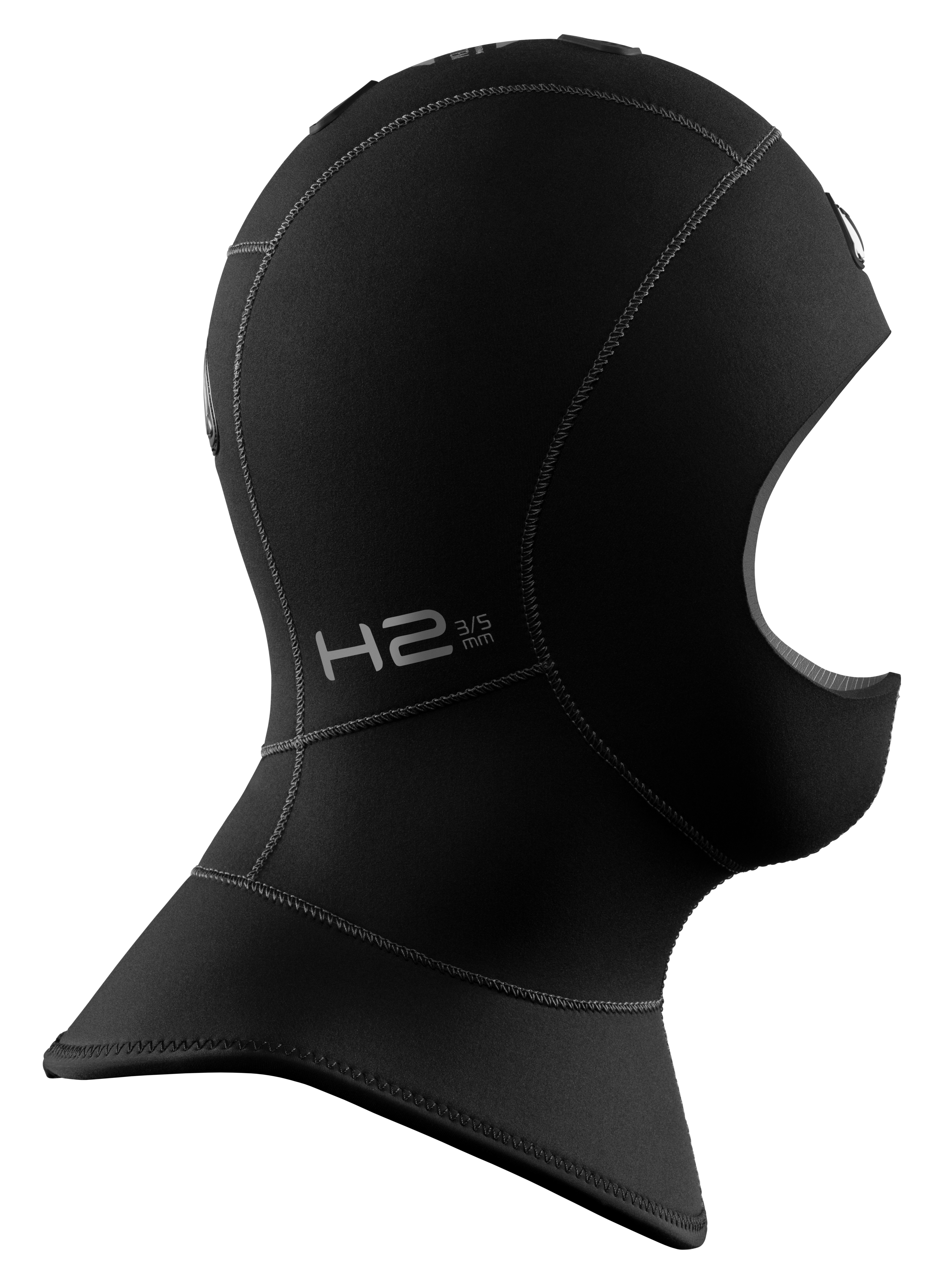 Waterproof H2 3/5 mm Kopfhaube mit Ventil aus Neopren 