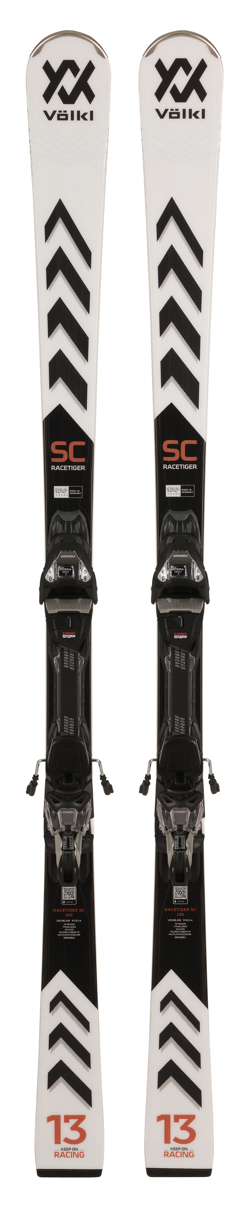 VÖLKL RACETIGER SC WHITE mit VMOTION 10 GW Slalomcarver Ski Collection 2024