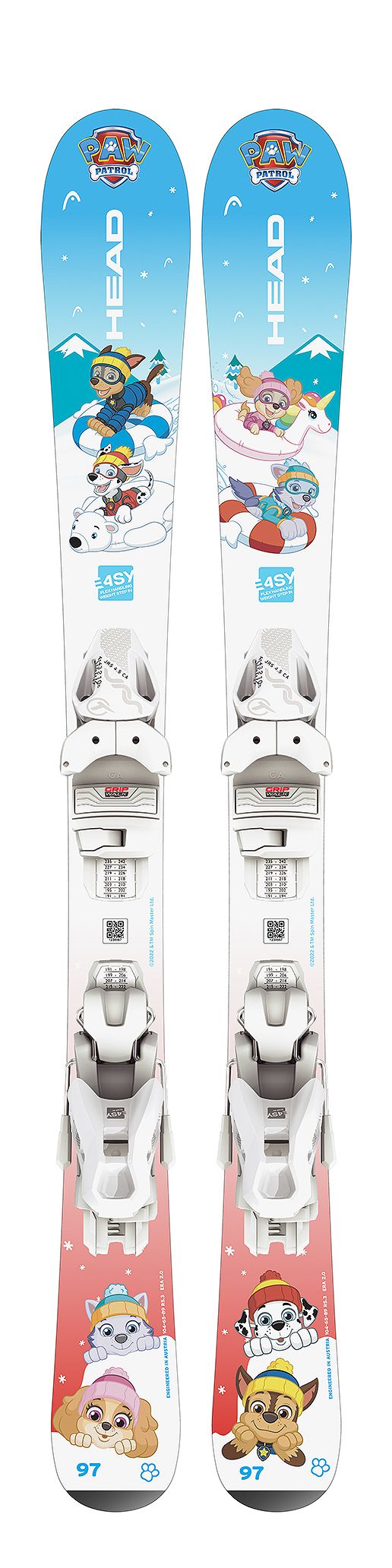 HEAD PAW PATROL Junior Kinderski mit JRS 4.5 GW Bindung Collection 2025  HEAD PAW PATROL Junior Kinderski mit JRS 4.5 GW Bindung Collection 2025