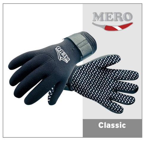 Mero 4,5 mm Classic Klett Handschuh Neoprenhandschuh