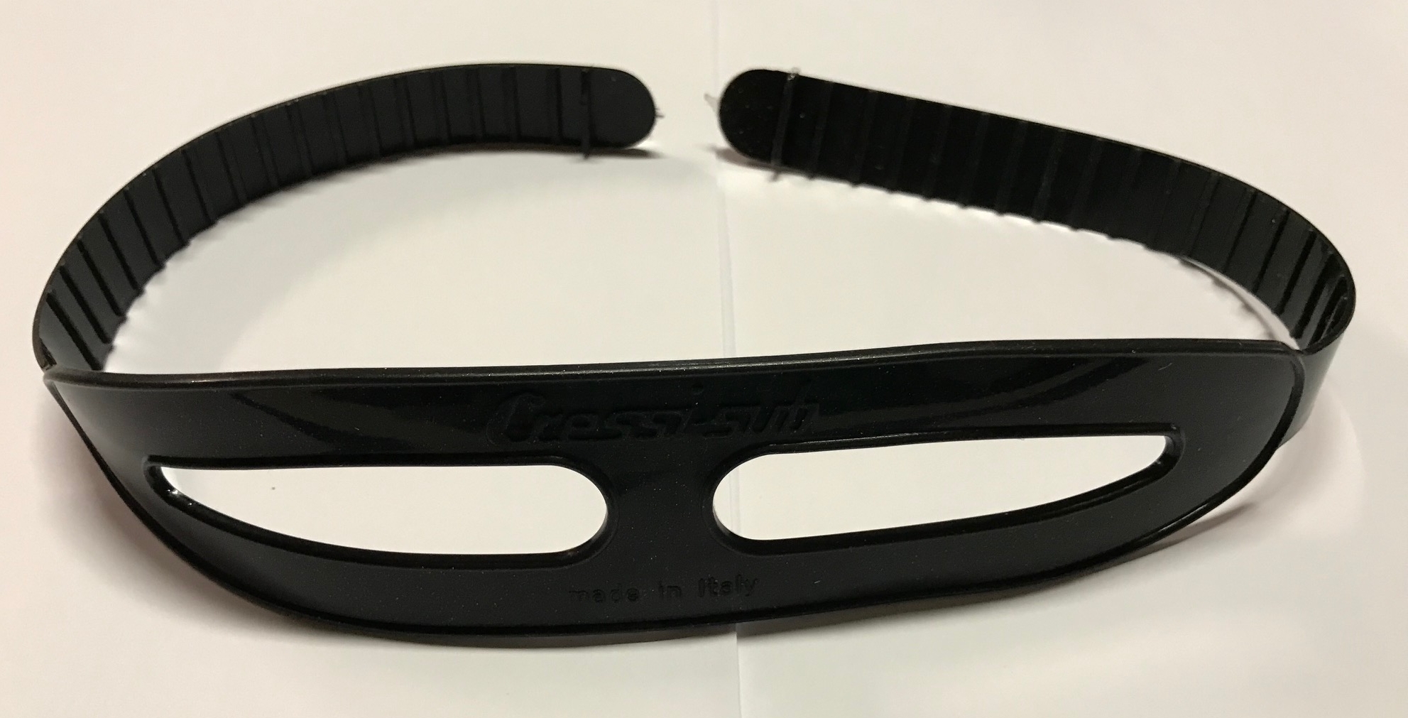 20mmersatzbandfrtauchmasken_black CRESSI Original Silikon Ersatzband für BIG EYES FOCUS SUPEROOCHIO PINOCCHIO