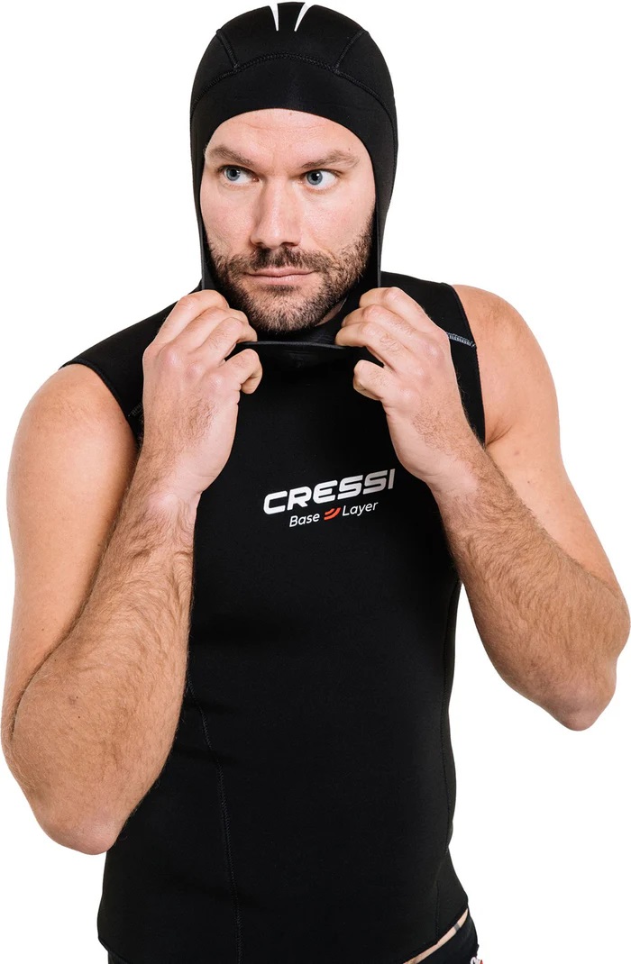 CRESSI Base Layer 2,5 mm Hooded Vest Herren Unterziehweste Unterzieher  CRESSI Base Layer 2,5 mm Hooded Vest Herren Unterziehweste Unterzieher