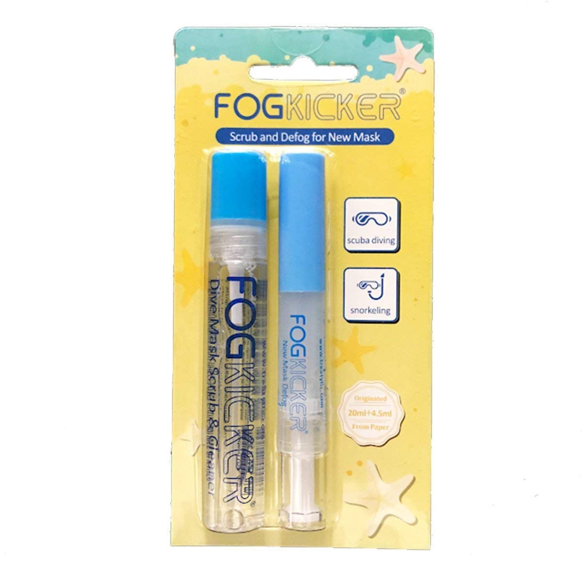 fogkicker_set1 FogKicker Antibeschlagmittel für Tauchmaske Schwimmbrillen SET