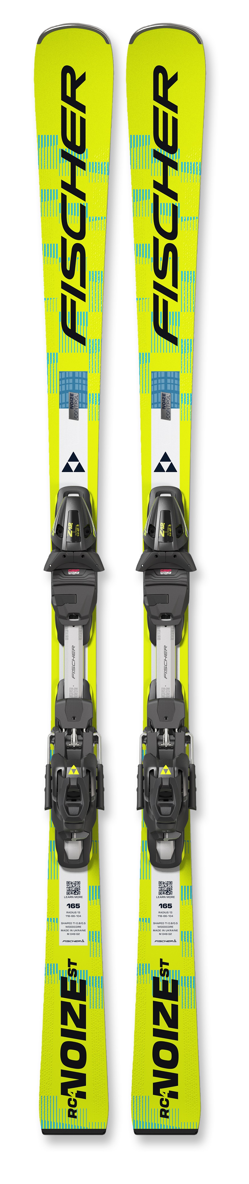 FISCHER RC4 NOIZE ST YELLOW mit RC4 Z12 GW Bindung Slalomski Collection 2026