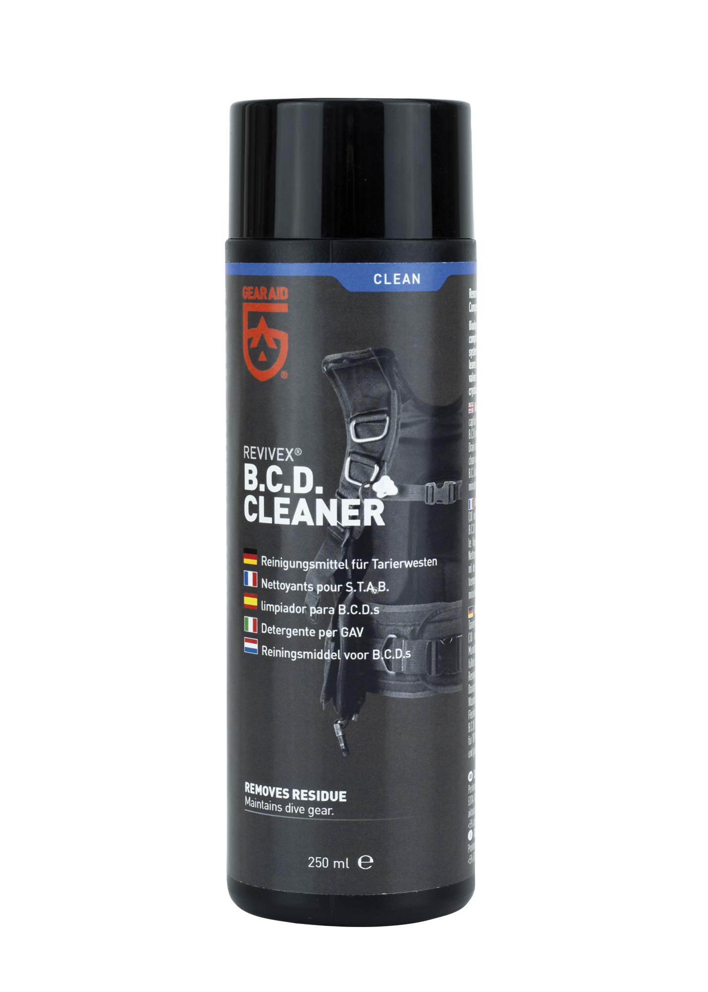 841_028_008_34120_BCD-Cleaner_250ml_rgb Gear Aid B.C. Life Reinigungsmittel für Tarierweste Taucherjacket