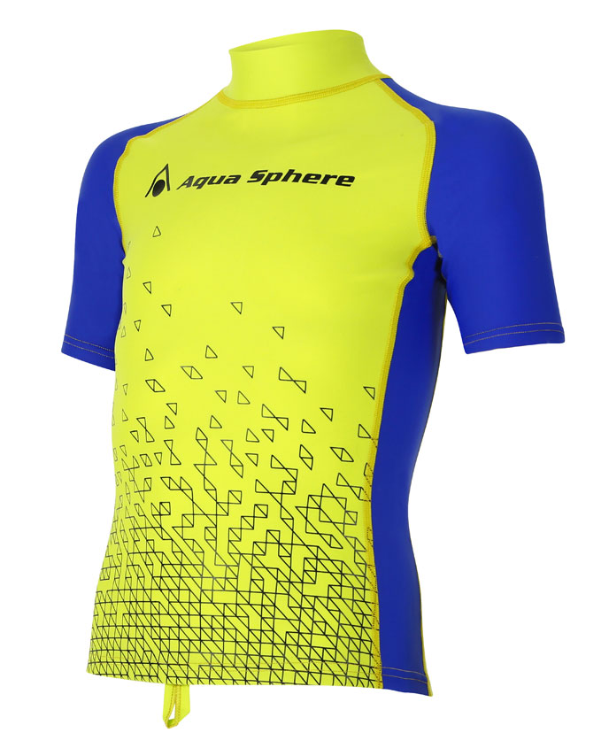 BIX_rash_guard_kids_green_2017_1 Aqua Sphere BIX Rash Guard Kinder UV-Shirt