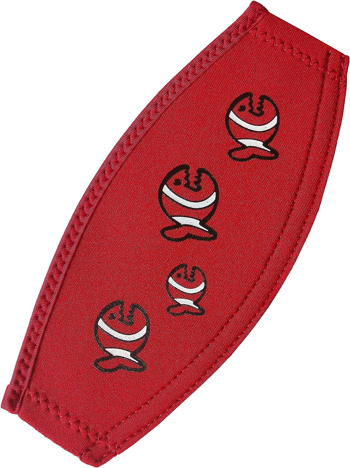 IQ Allover Fish Neopren Maskenbandhülle für Tauchmasken Taucherbrillen (red) 