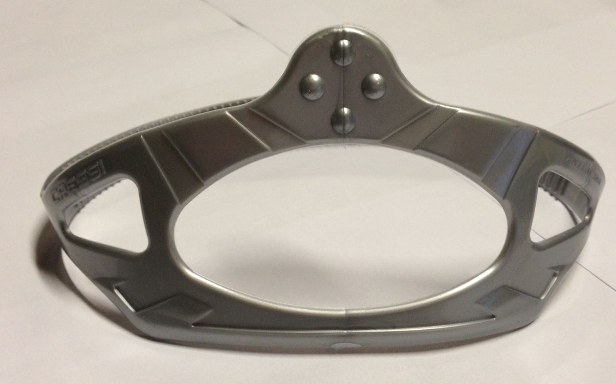 cressimaskenbandcrystal-silver CRESSI Silikon Ersatzband für CRESSI CRYSTAL Tauchmasken 17 mm