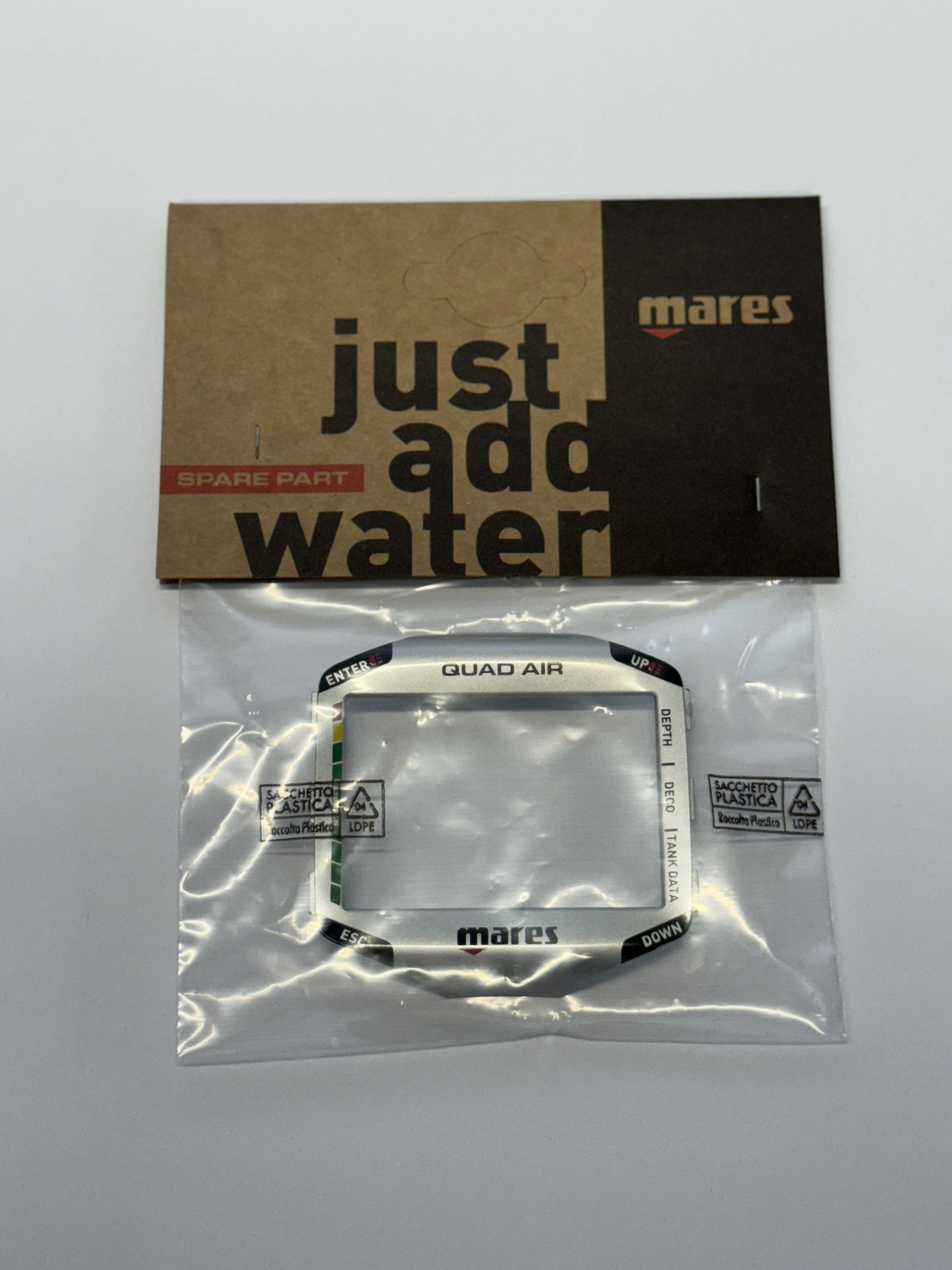 Mares QUAD AIR FRONT COVER Frontdeckel Frontabdeckung für QUAD AIR Tauchcomputer  Mares QUAD AIR FRONT COVER Frontdeckel Frontabdeckung für QUAD AIR Tauchcomputer