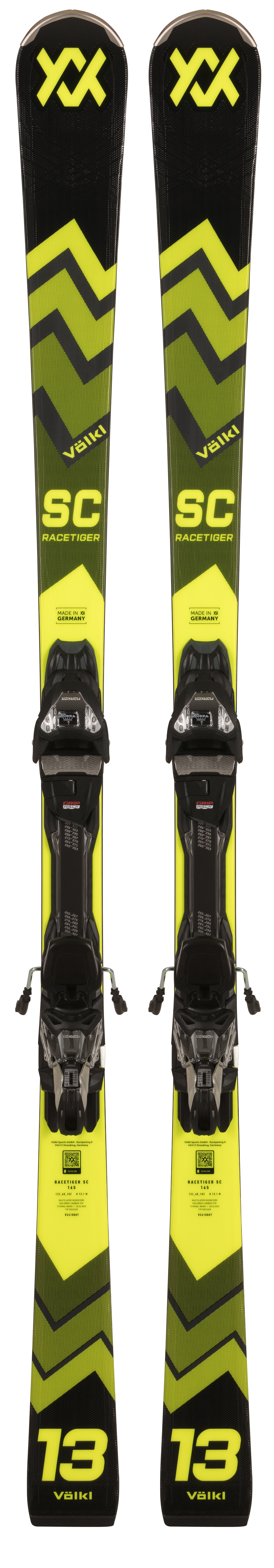 VÖLKL RACETIGER SC BLACK mit VMOTION 11 GW Slalomcarver Ski Collection 2025