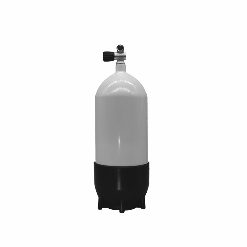 Polaris 12 Liter Tauchgerät Pressluftflasche mit Ventil (kurz)