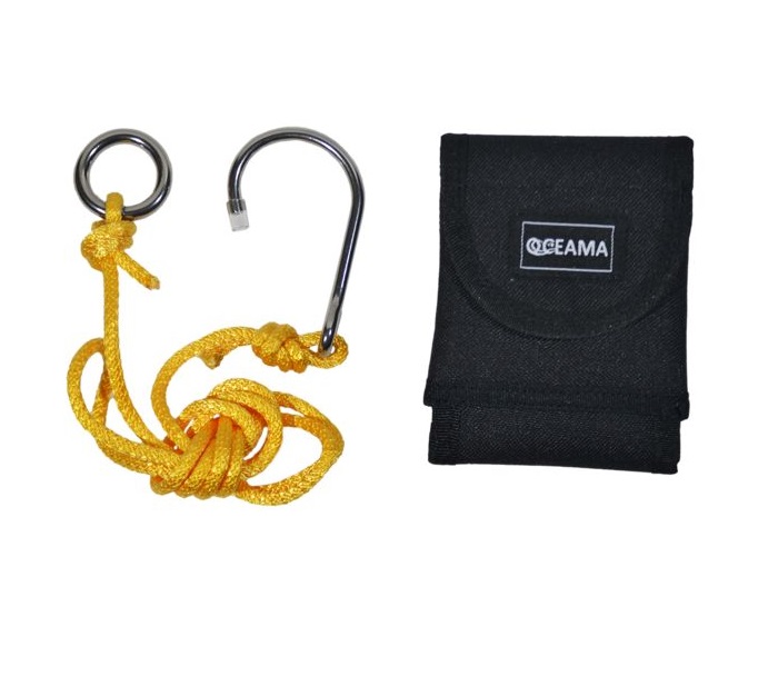 OCEAMA Riffhaken aus Edelstahl mit Tasche 