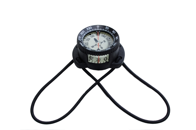 polariskompassmitanhngern Polaris Bungee Tauchkompass mit Befestigungsband
