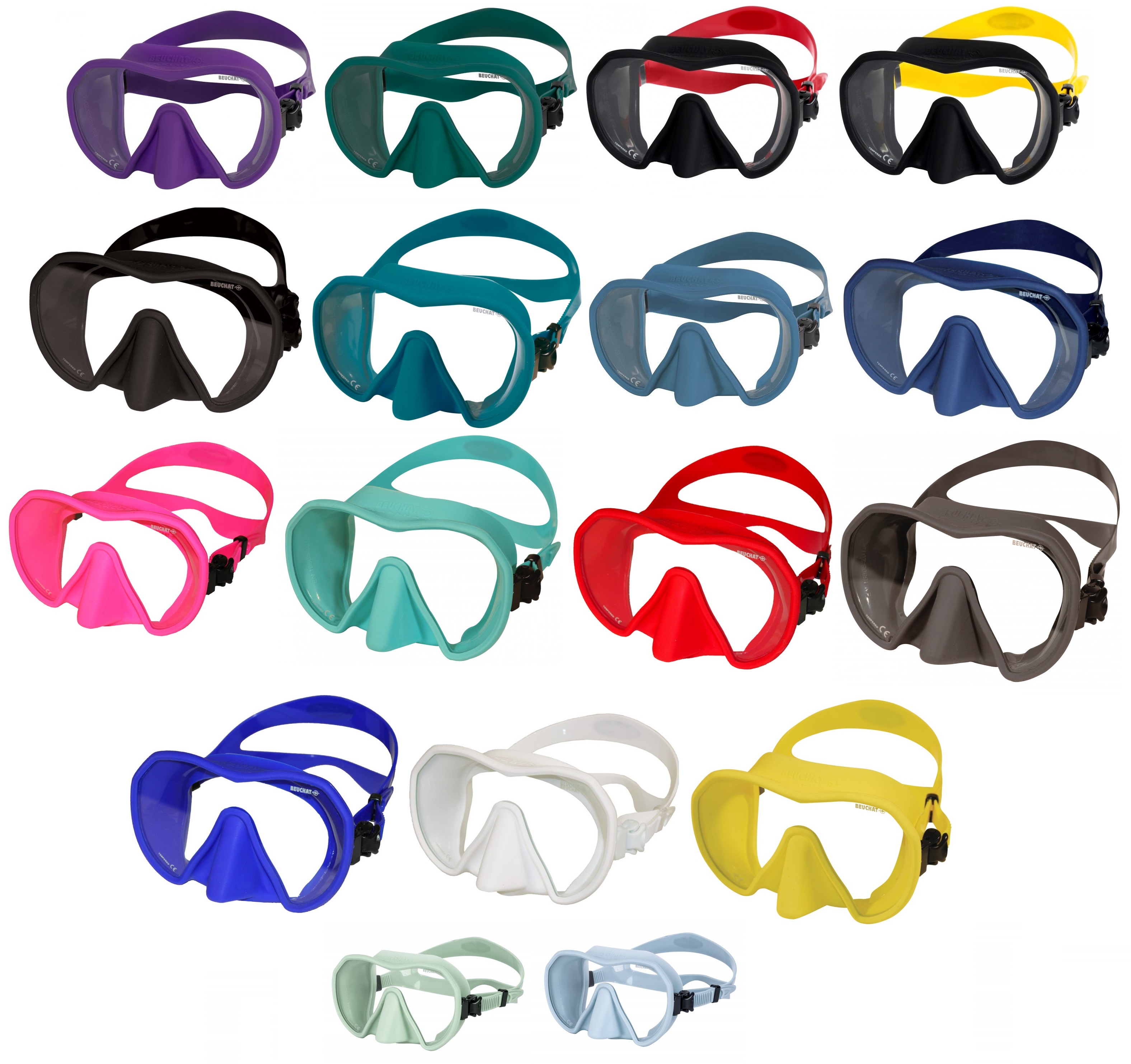 BEUCHAT MAXLUX S Einglas Tauchmaske Taucherbrille BEUCHAT MAXLUX S Einglas Tauchmaske Taucherbrille