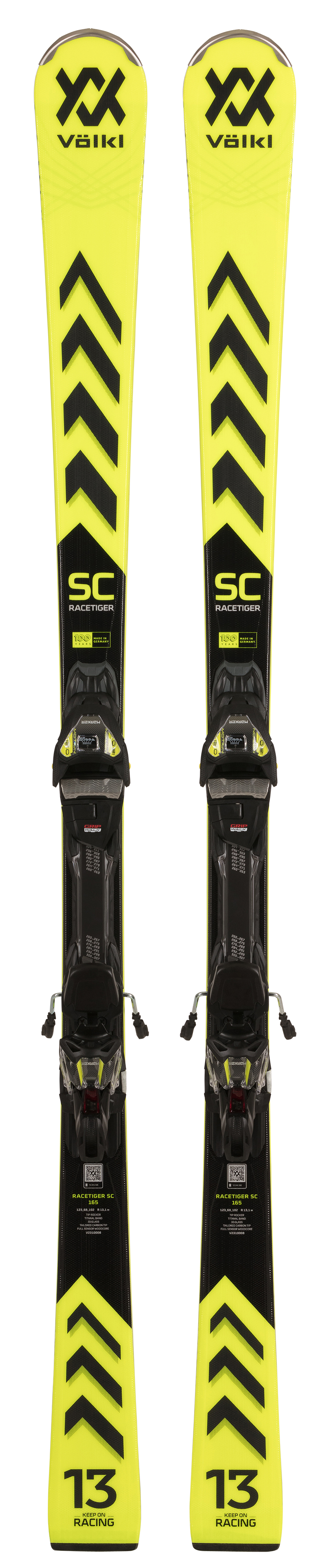 VÖLKL RACETIGER SC YELLOW mit VMOTION 11 GW Slalomcarver Ski Collection 2024