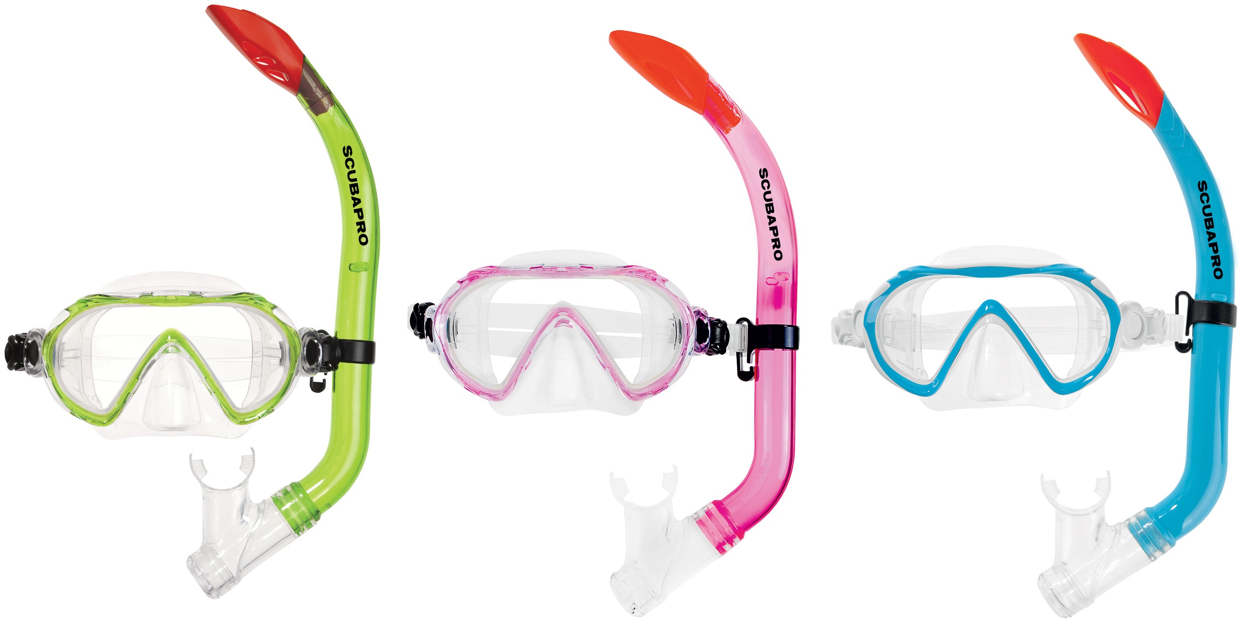 spider_set_green_set Scubapro SPIDER COMBO Kinderschnorchelset