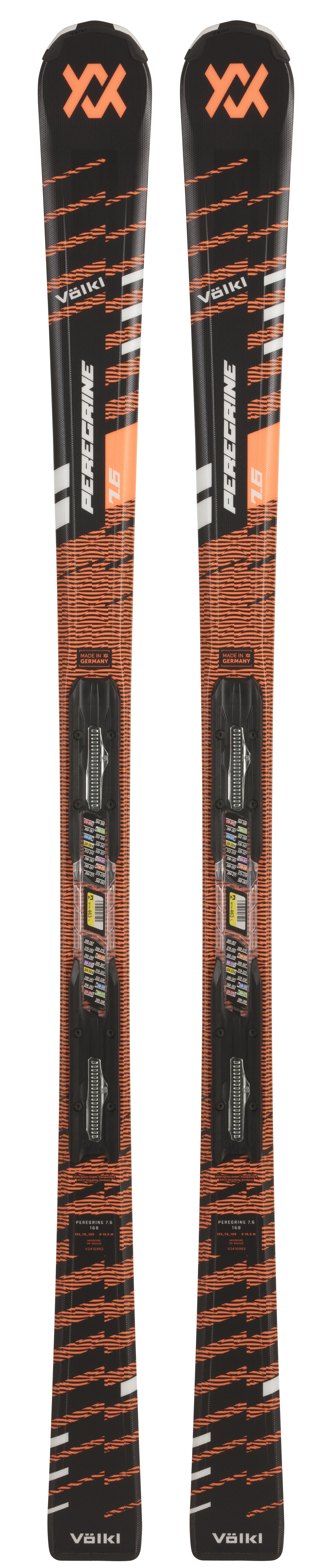 VÖLKL PEREGRINE 7.6 ORANGE mit FDT TP 10 Bindung Pistenski Collection 2025 VÖLKL PEREGRINE 7.6 ORANGE mit FDT TP 10 Bindung Pistenski Collection 2025