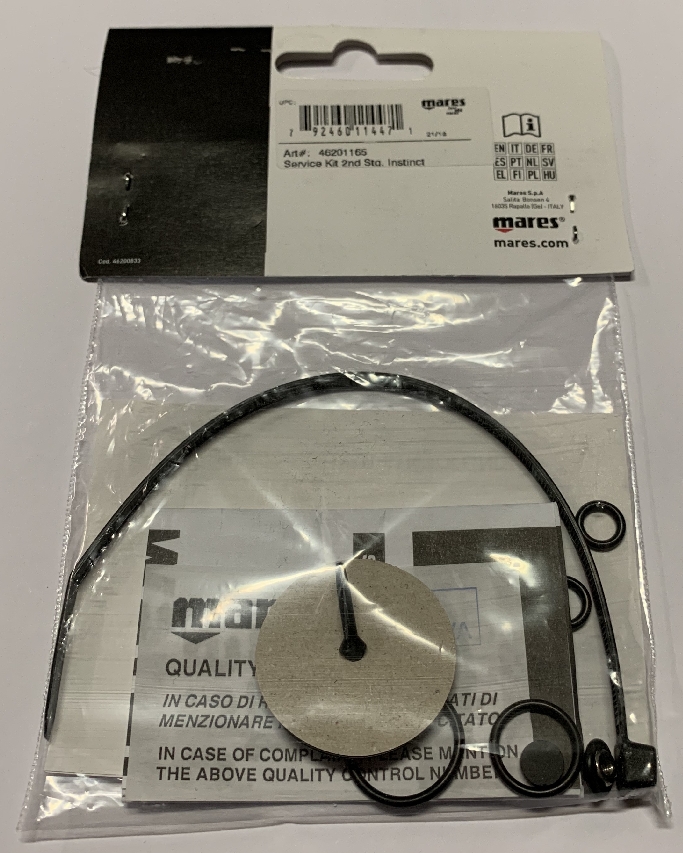 46201165_2_stufe_kit_instinct_klein Mares 2. Stufe Service Kit Instinct Travel Kit für Instinct Atemregler