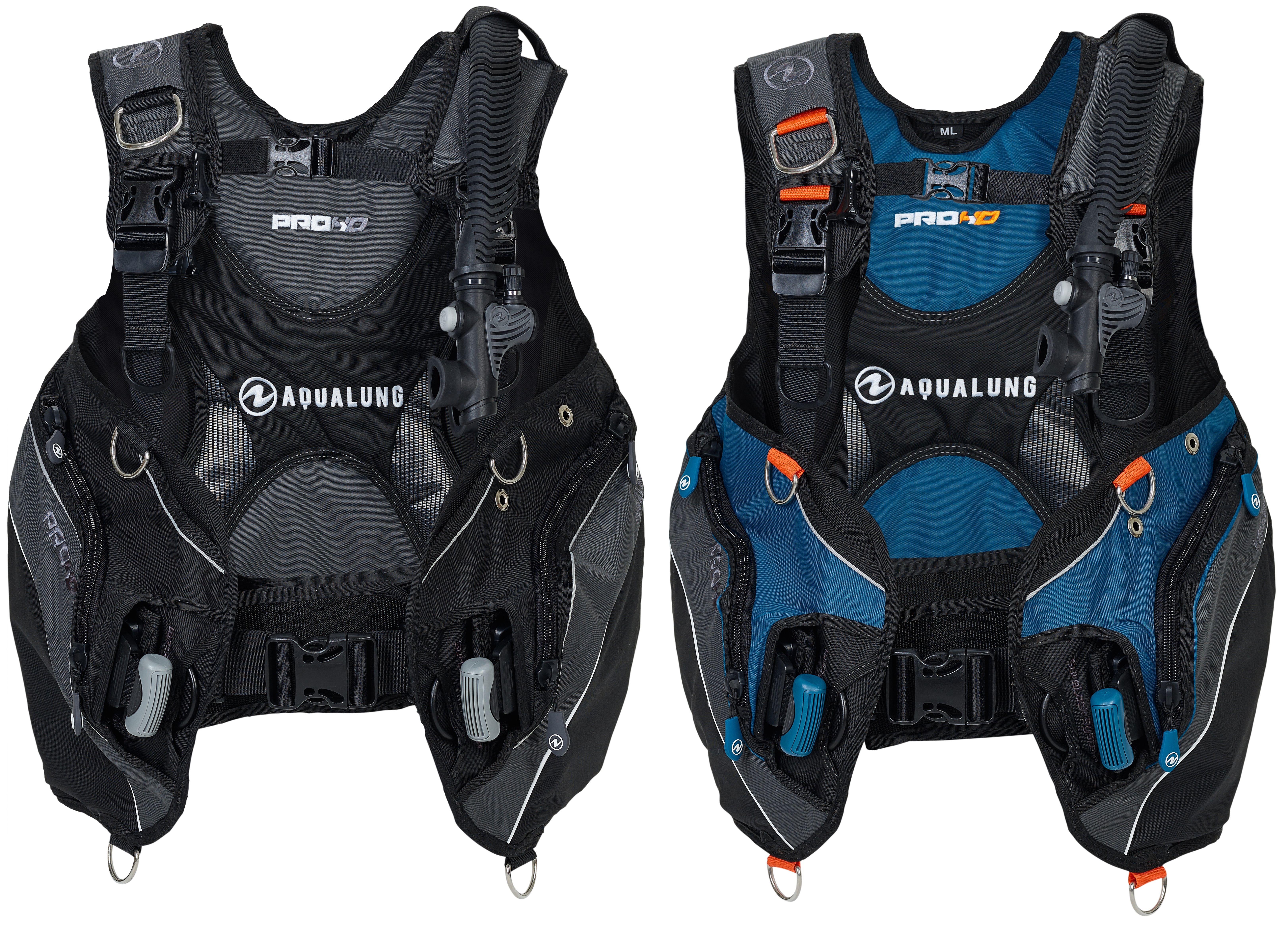 BC1660110_Pro-HD-Men_Black-Grey_02_front2 Aqualung PRO HD Herren Taucherjacket Tarierweste