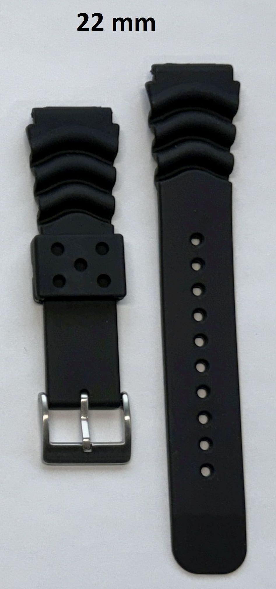 Poseidon Ersatzarmband für Tauchuhr Taucheruhr 22 mm LANG Stegbreite