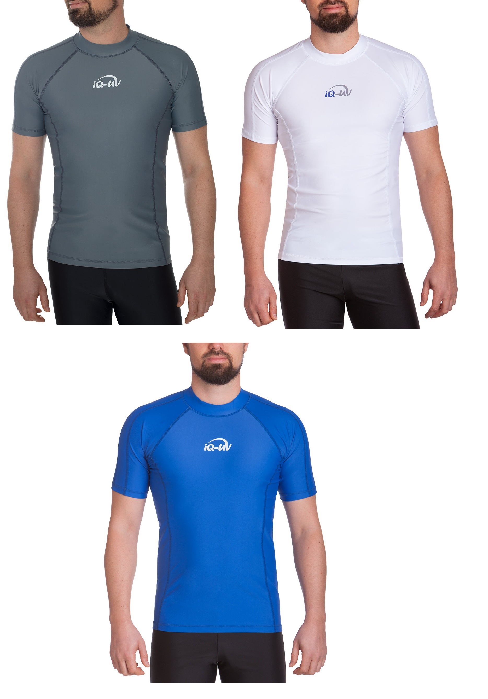IQ UV Schutz 50+ Shirt Slim Fit Herren Strand und Meer UV Shirt